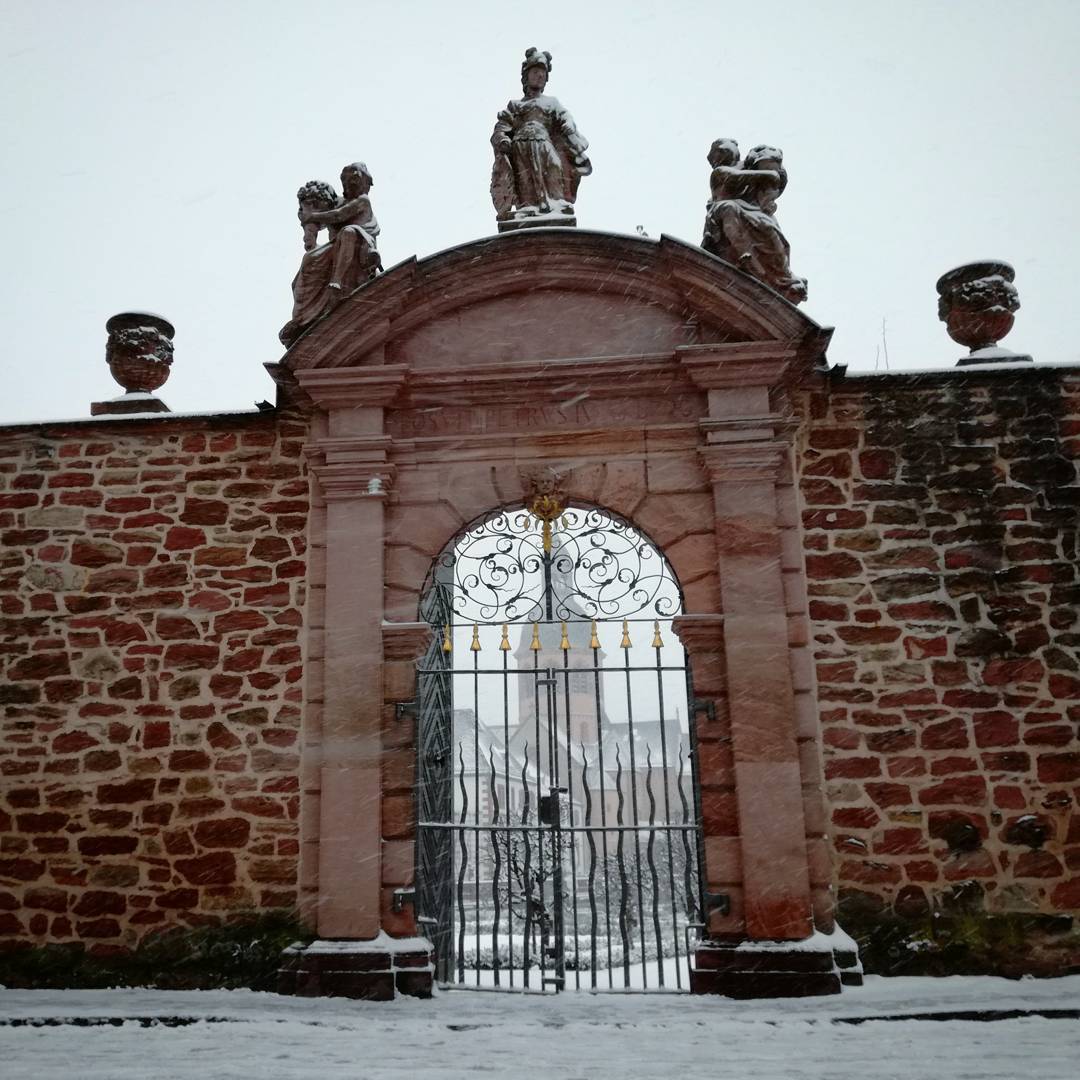 Es schneit in Seligenstadt