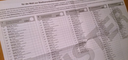 Musterwahlzettel für Seligenstadt